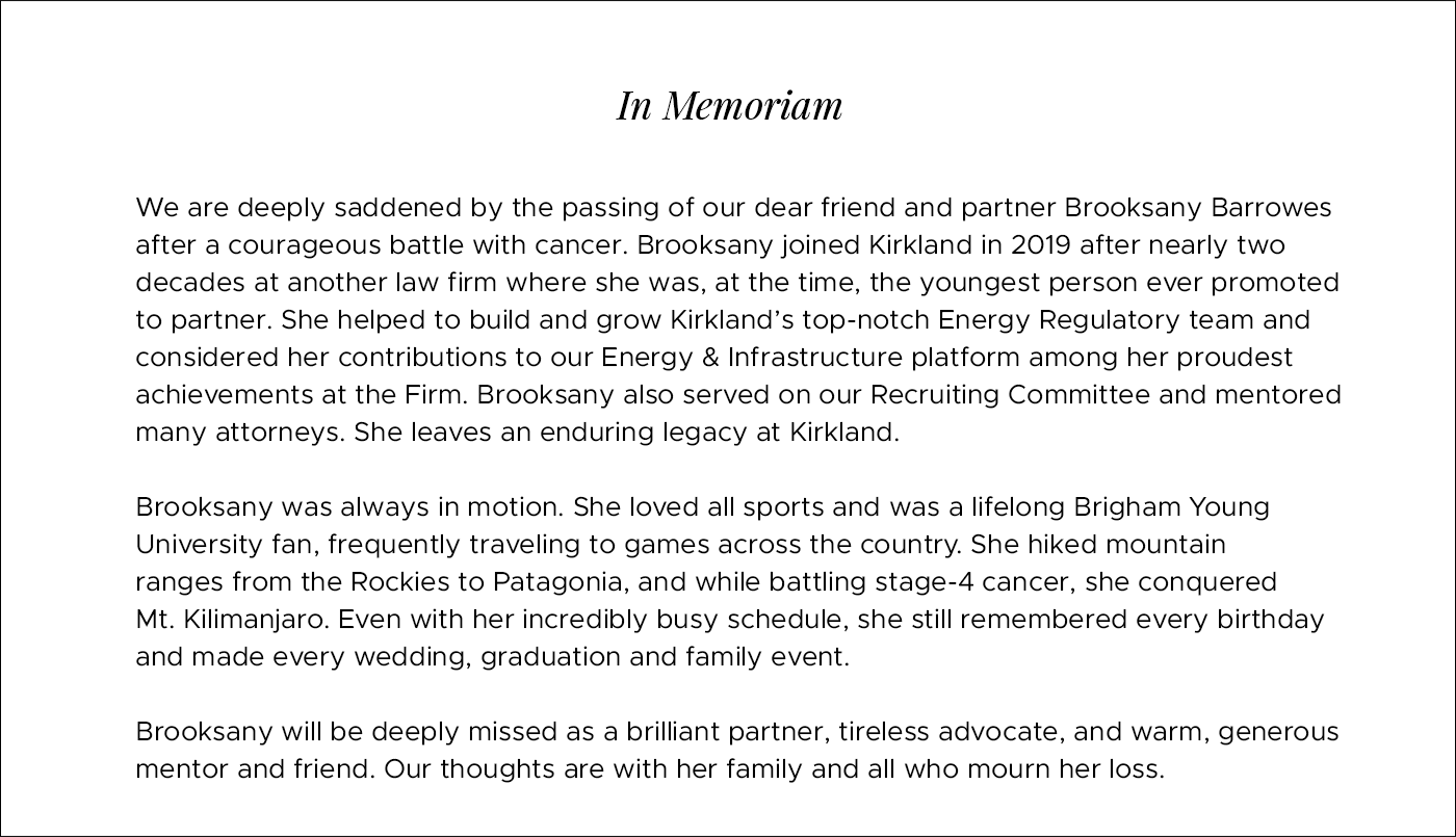 Brooksany Barrowes In Memoriam