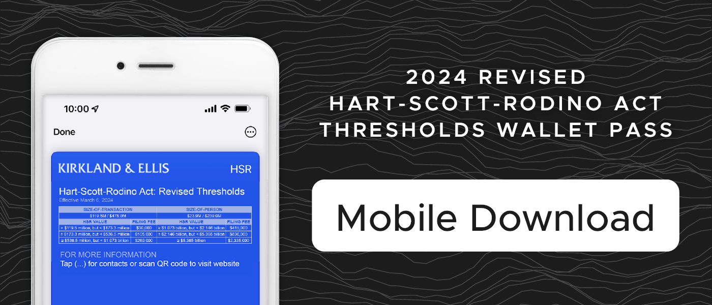 2024 HSR Thresholds Wallet Pass Mobile Download
